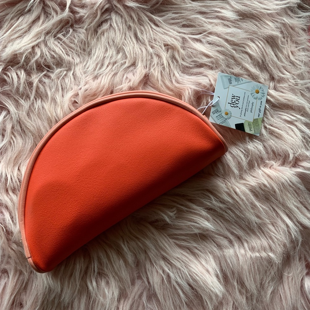 💰10/$50💰New Philosophy Semi-Circle Clutch Makeup Bag Cosmetic Case